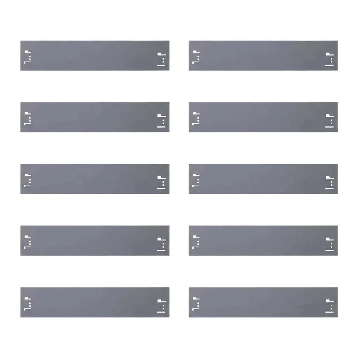 Green-Split Rasenkanten-Set 10 Stück Metall 13,5 cm Hoch 12 m Lang
