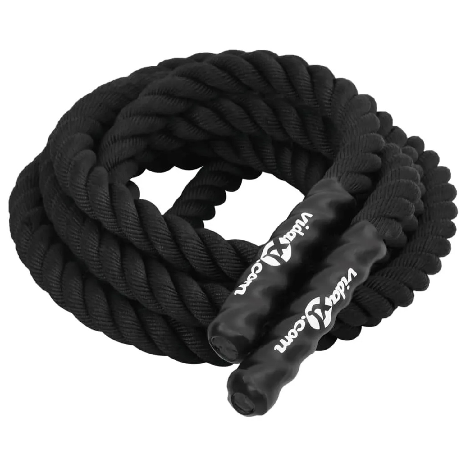 vidaXL Battle Rope Schwarz 6 m 4,5 kg Polyester 94265