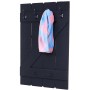 Dunkelgraue MCW Wandgarderobe im Shabby-Look mit sechs Haken und einem Schal.