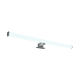 Verchromte kalb LED Spiegelleuchte, 600mm, Aufbauleuchte für Bad, neutralweiß.