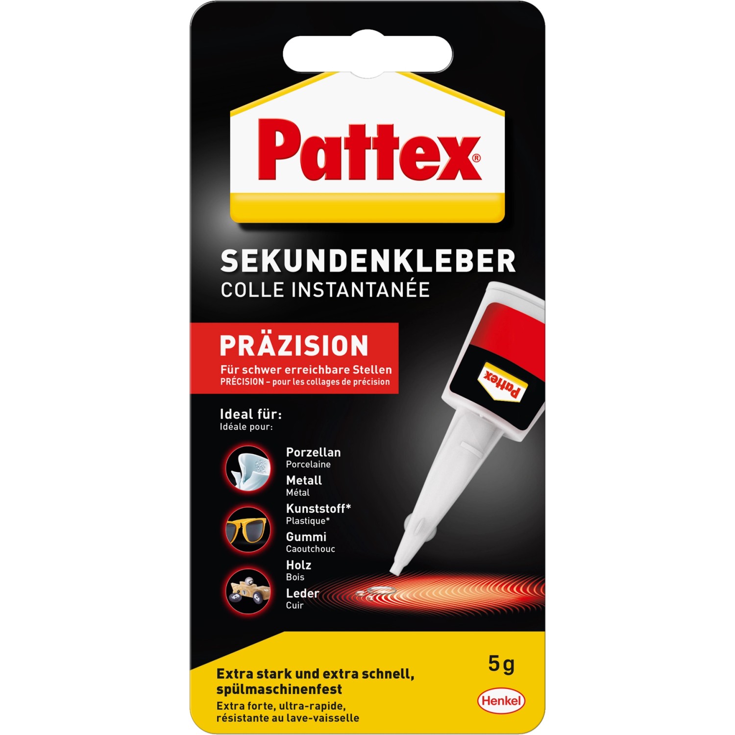 Pattex Sekundenkleber Präzision Flüssig