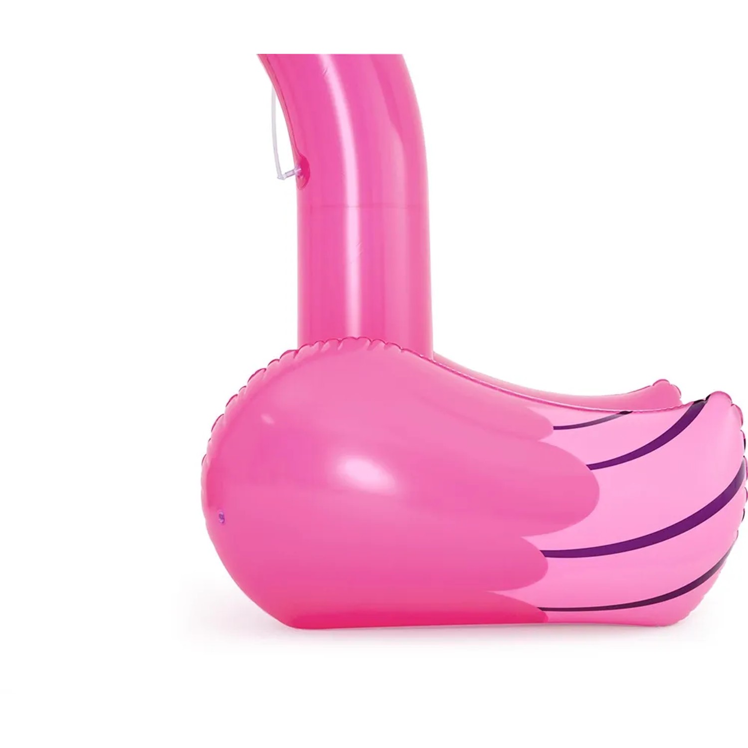 Detailaufnahme: Bestway Jumbo Wassersprinkler Flamingo, pink, aus PVC, für Gartenspaß.