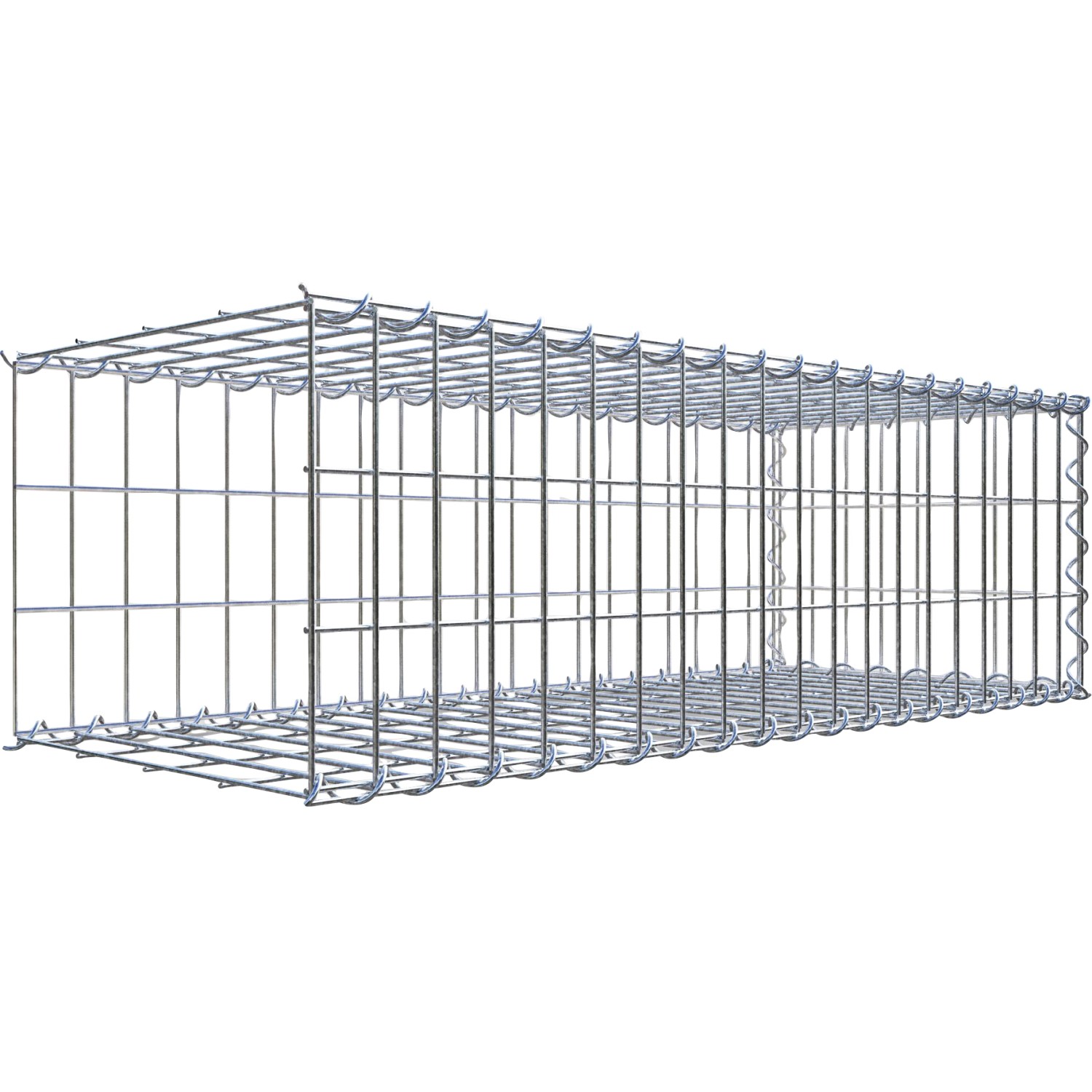 Gabiona Gabione-Anbaukorb Typ 2 30 x 100 x 40 cm Maschenw 5 x 10 cm