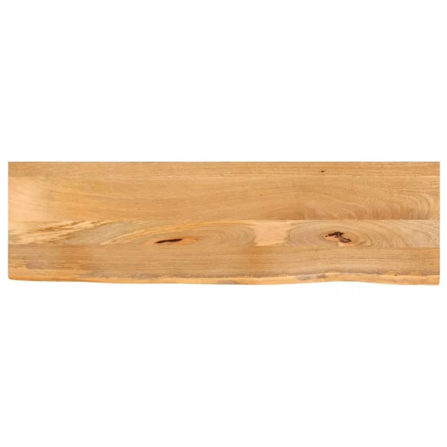 vidaXL Tischplatte mit Baumkante 120x40x3,8 cm Massivholz Mango 370494