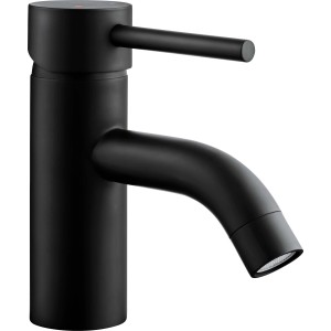 baliv Waschtischarmatur WT-210, Schwarz-matt. Einhebelmischer für Waschbecken im modernen Design.