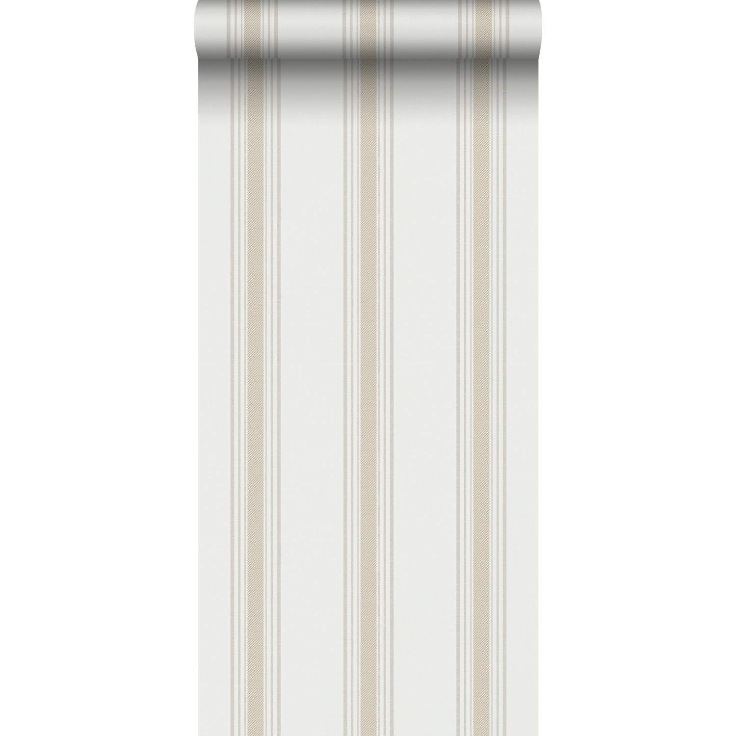 Sanders & Sanders Tapete Streifen Beige und Grau 53 cm x 10.05 m günstig online kaufen