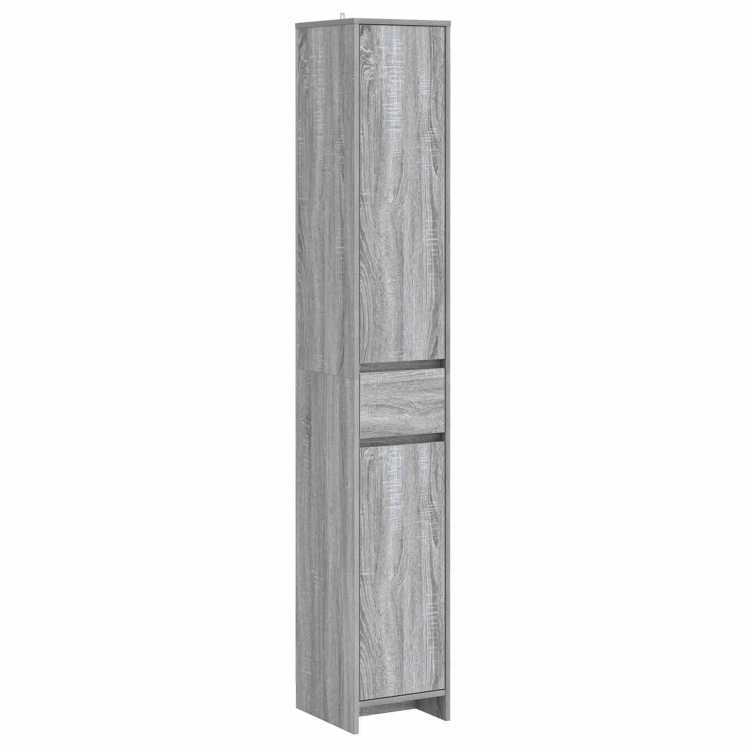 vidaXL Badezimmerschrank Grau Sonoma 30 x 33 x 190 cm Holzwerkstoff 890757