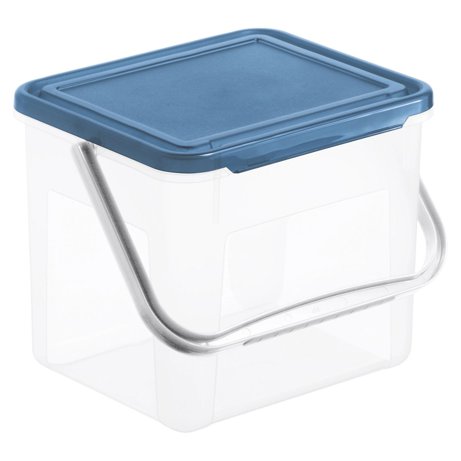 Rotho Waschmittelbehälter Basic Polypropylen 4,5 l Horizontblau
