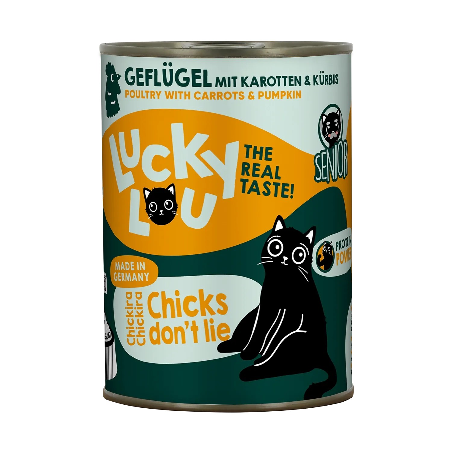 Lucky Lou Katzen-Nassfutter Lifestage Senior Geflügel 400 g