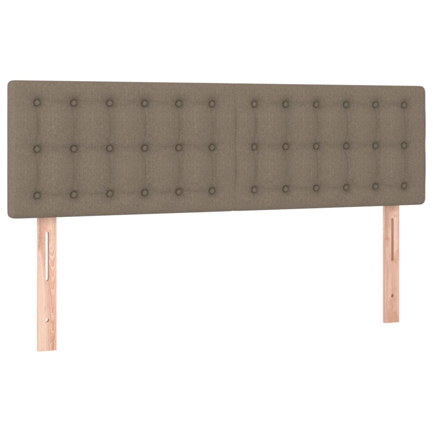 vidaXL LED Kopfteil Taupe 144x5x78/88 cm Stoff 3122048
