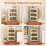 Costway Aufbewahrungsbox mit Deckel 70 L x 3 Stapelboxen Transparent_2