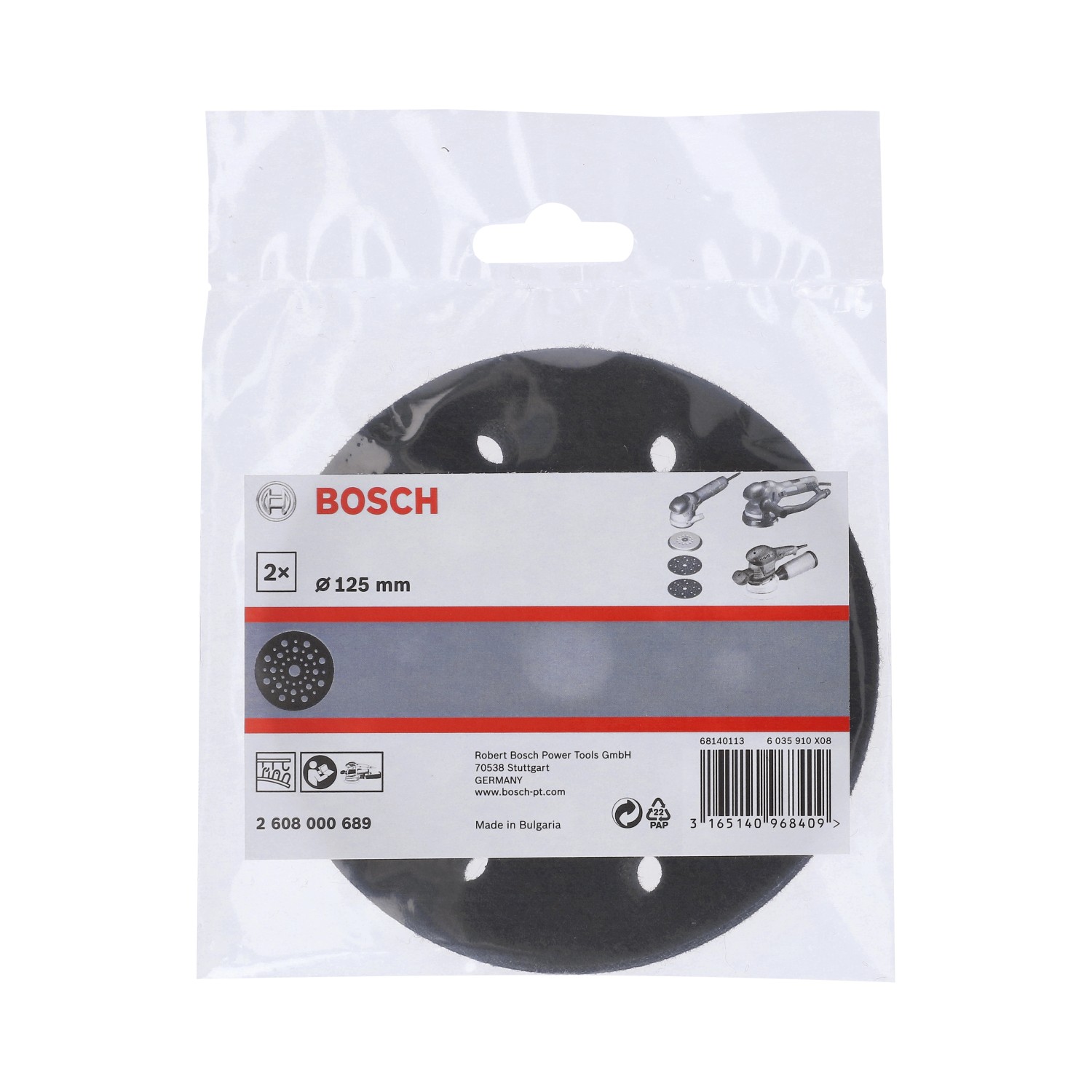 Bosch Schleiftellerschoner Ø 125 mm 2 Stück