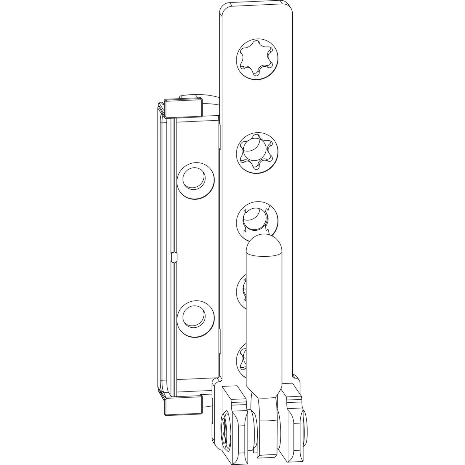 Maco Ecklager Dt160 12/20mm Rechts 160kg Silber