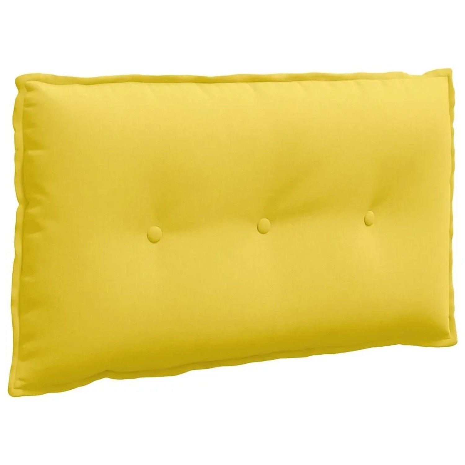 vidaXL Rückenkissen Helles Gelb 80 x 19 x 50 cm Stoff 42014710