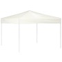 Faltbares, creme-farbenes Partyzelt 3x3 m von vidaXL für Garten & Feiern.
