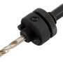 LUX Lochsägenadapter (35-102mm) mit Zentrierbohrer für Bohrmaschinen.