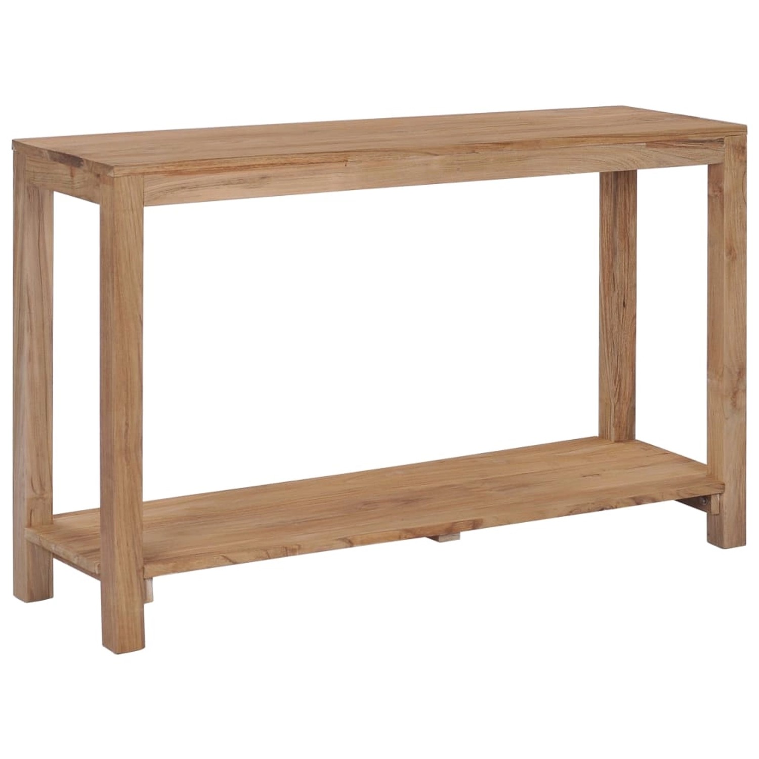 vidaXL Konsolentisch 120x35x75 cm Teak Massivholz 282850