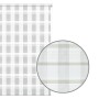 Gardinia EasyFix Doppelrollo Karo, 45x150 cm, weiß, mit transparenten und blickdichten Streifen.