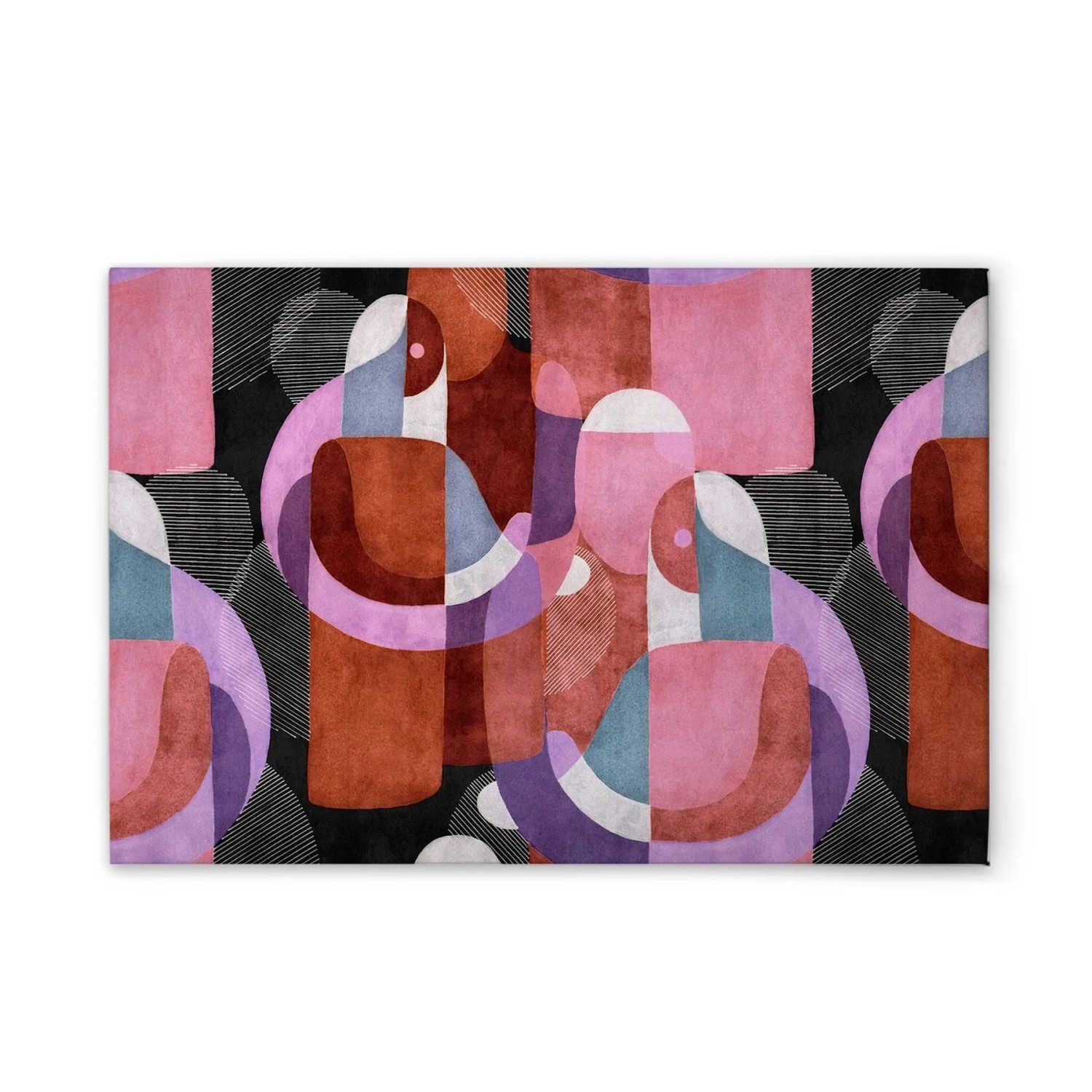 Tadessi Leinwandbild - M1-No.51345 - Abstrakte Formen - 120 x 80 cm - Hochformat