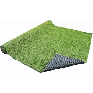Gerollter, grüner Kunstrasen-Teppich (2x3 m) mit Gras-Optik für Balkon & Garten.