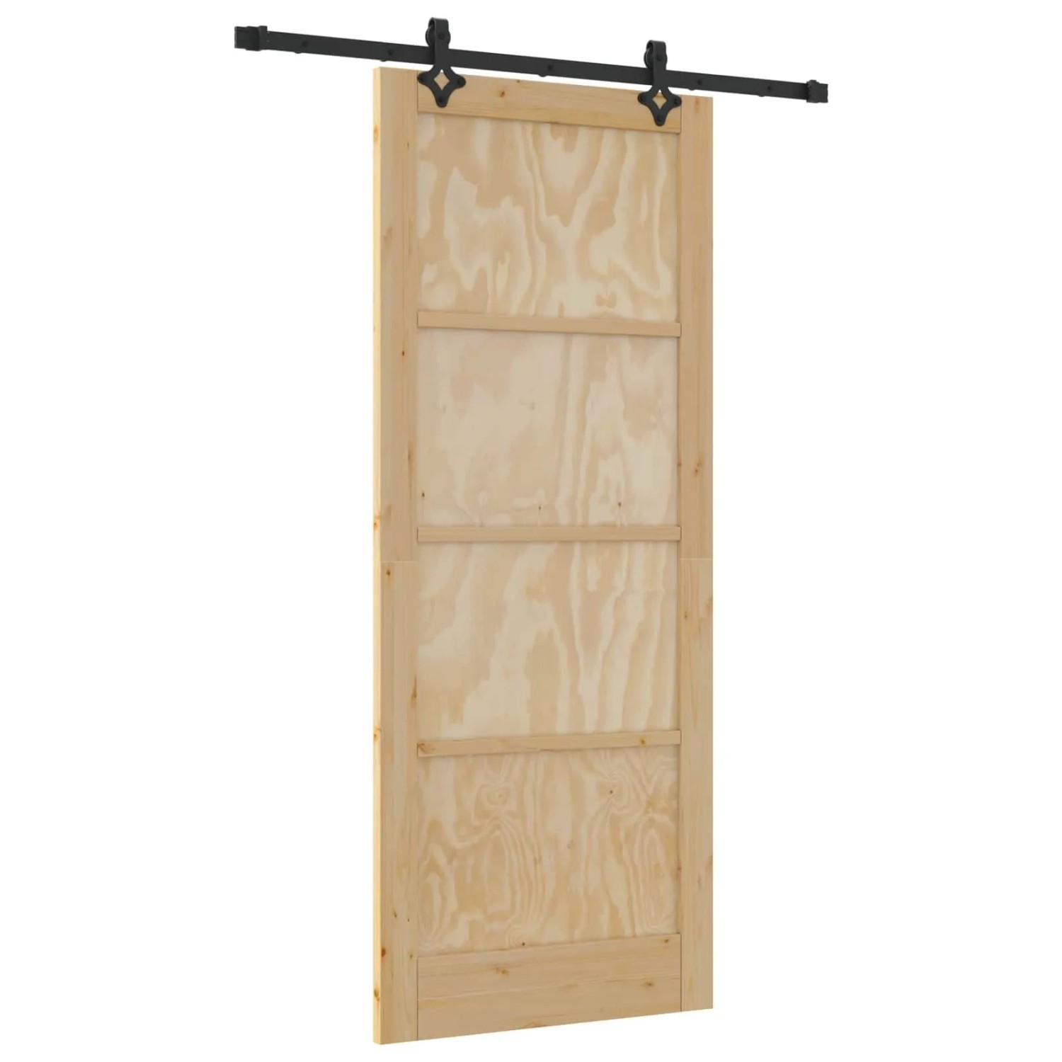 vidaXL Schiebetür ORKDAL Natur 86 x 211 cm Massives Kiefernholz 3445547