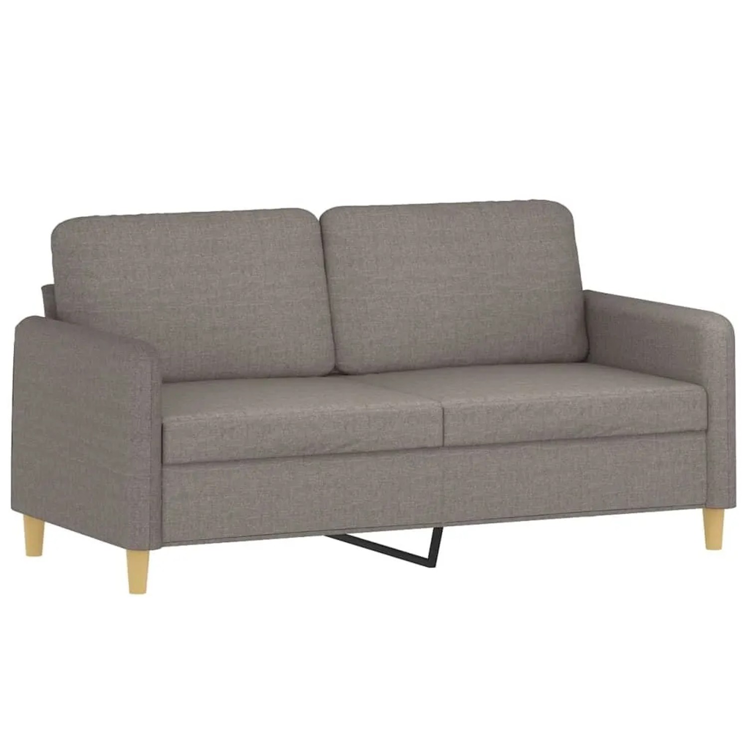 vidaXL 2-Sitzer-Sofa Taupe 140 cm Stoff 359485 günstig online kaufen
