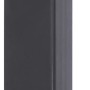 Anthrazitfarbener Eckpfosten aus Stahl für Stab- und Doppelstabmatten, 150x4x4 cm.