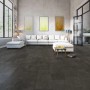 Verlegter Classen Designboden HydroClick Fliese WR Volcano im Wohnzimmer.