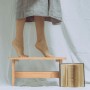 Relaxdays Hocker Bambus Natur Rutschfest 20,5 cm x 40 cm x 22 cm 2 kg_3