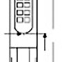 Technische Zeichnung Osram LED Leuchtmittel G9, 2.6W, Warmweiß, Abmessungen 4.7 x 1.5 cm.
