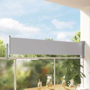 vidaXL Ausziehbare Seitenmarkise 60×300 cm Grau 48354