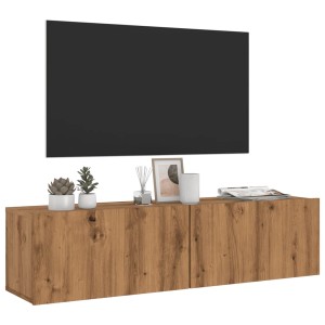 vidaXL TV-Wandschrank Artisan-Eiche 120x30x30 cm Holzwerkstoff 856021