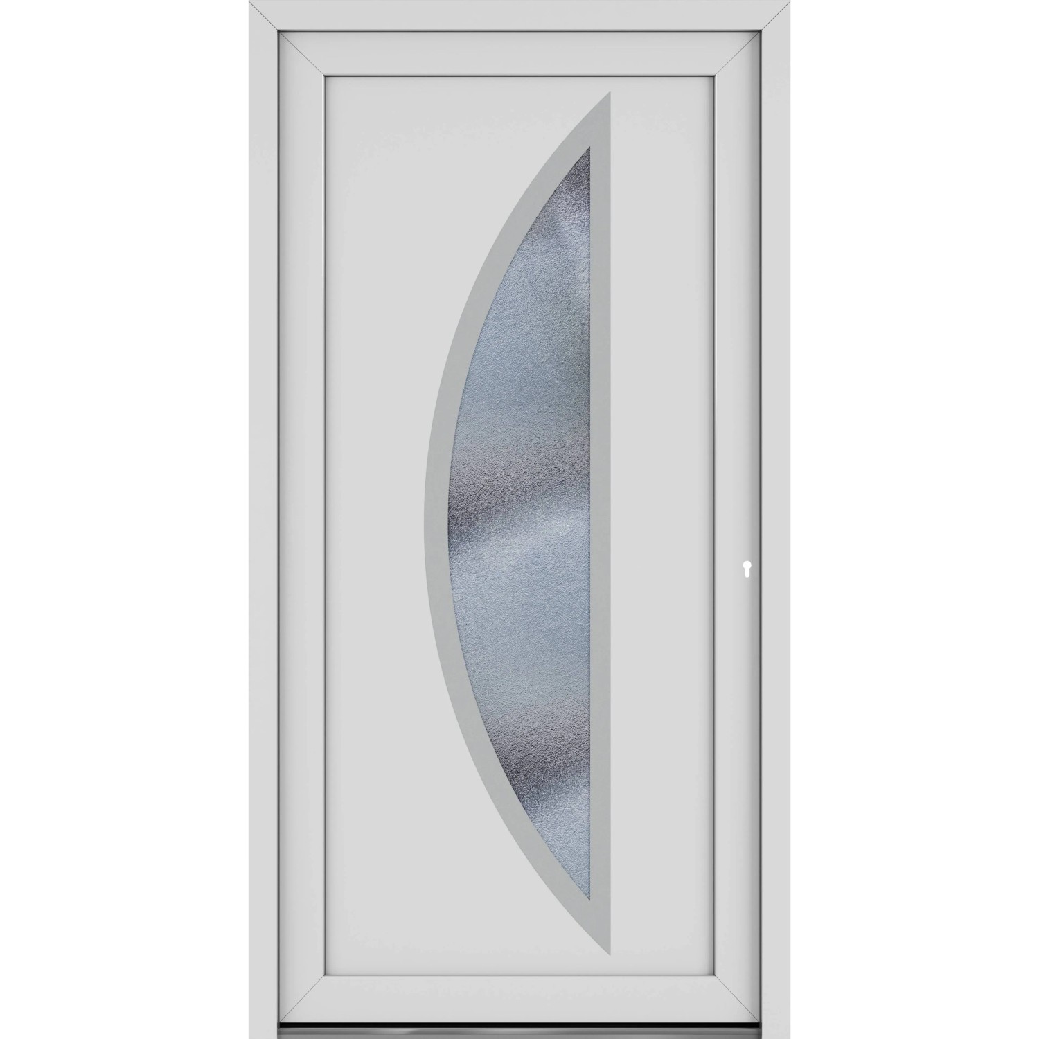 Roro Haustür OKE 1104 Kunststoff Weiß 100 cm x 210 cm DIN R günstig online kaufen