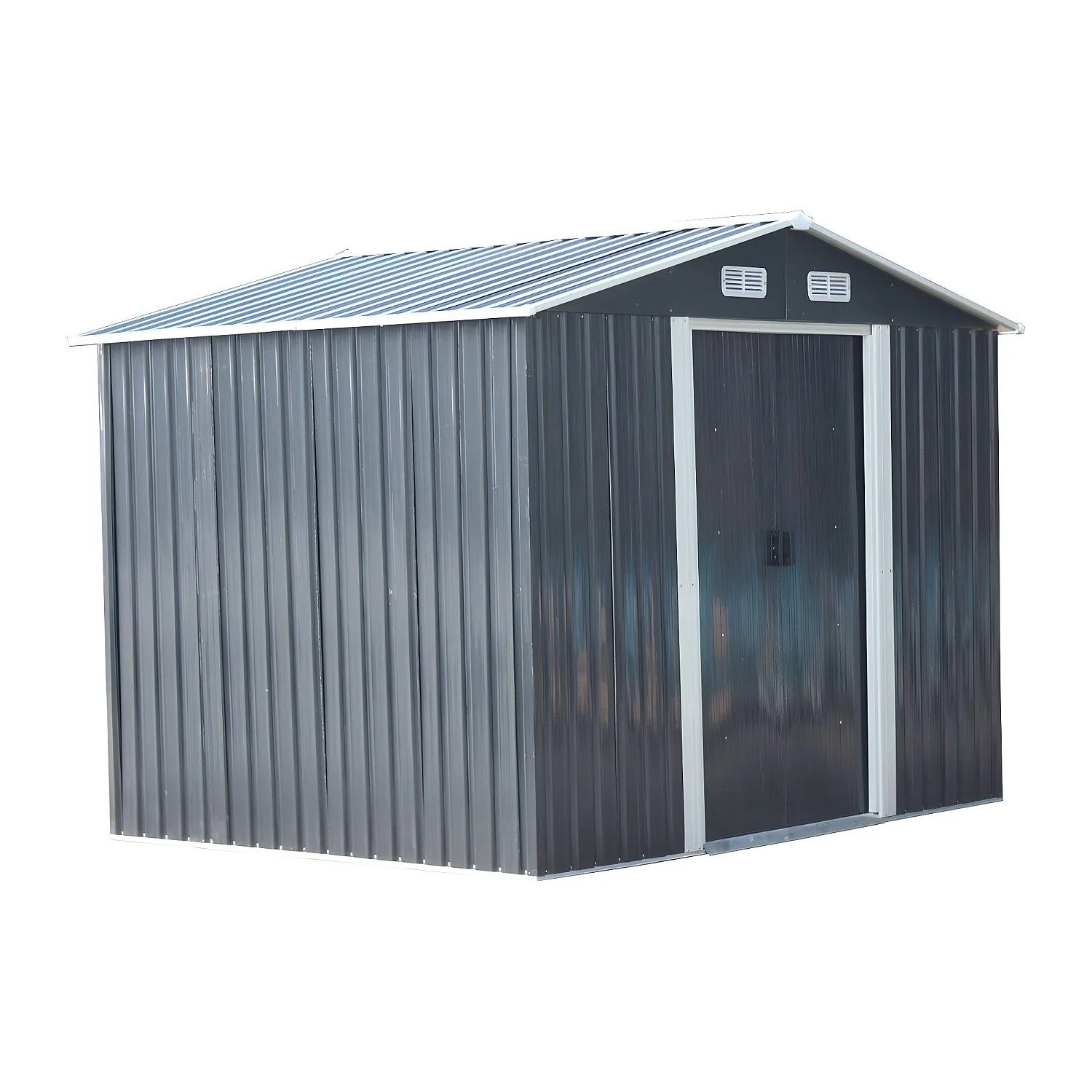 Vente-unique Schrebergartenhaus Manso Anthrazitgrau 247 cm