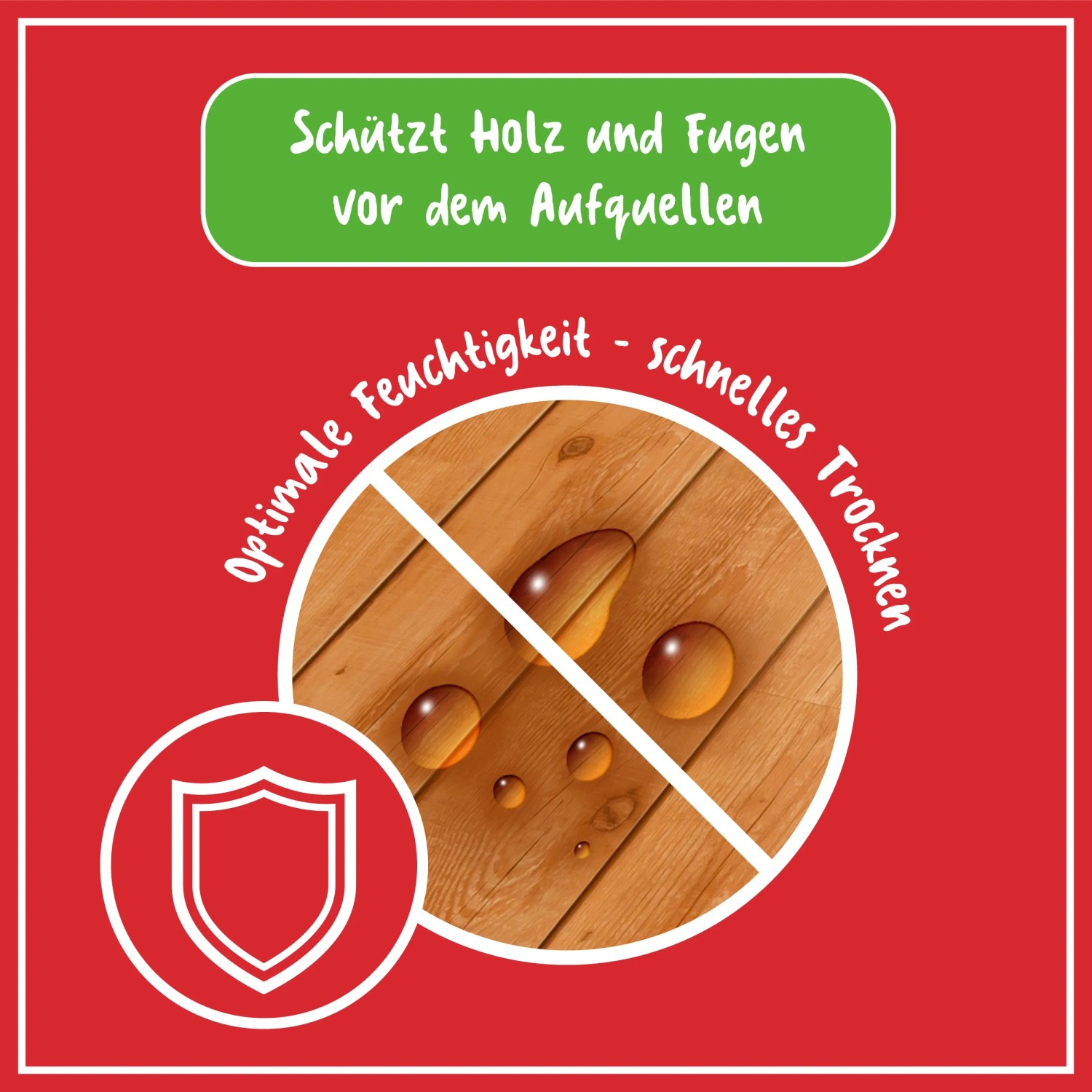 Symbolbild: Schutz vor Feuchtigkeit und schnelles Trocknen für Parkett und Laminat.