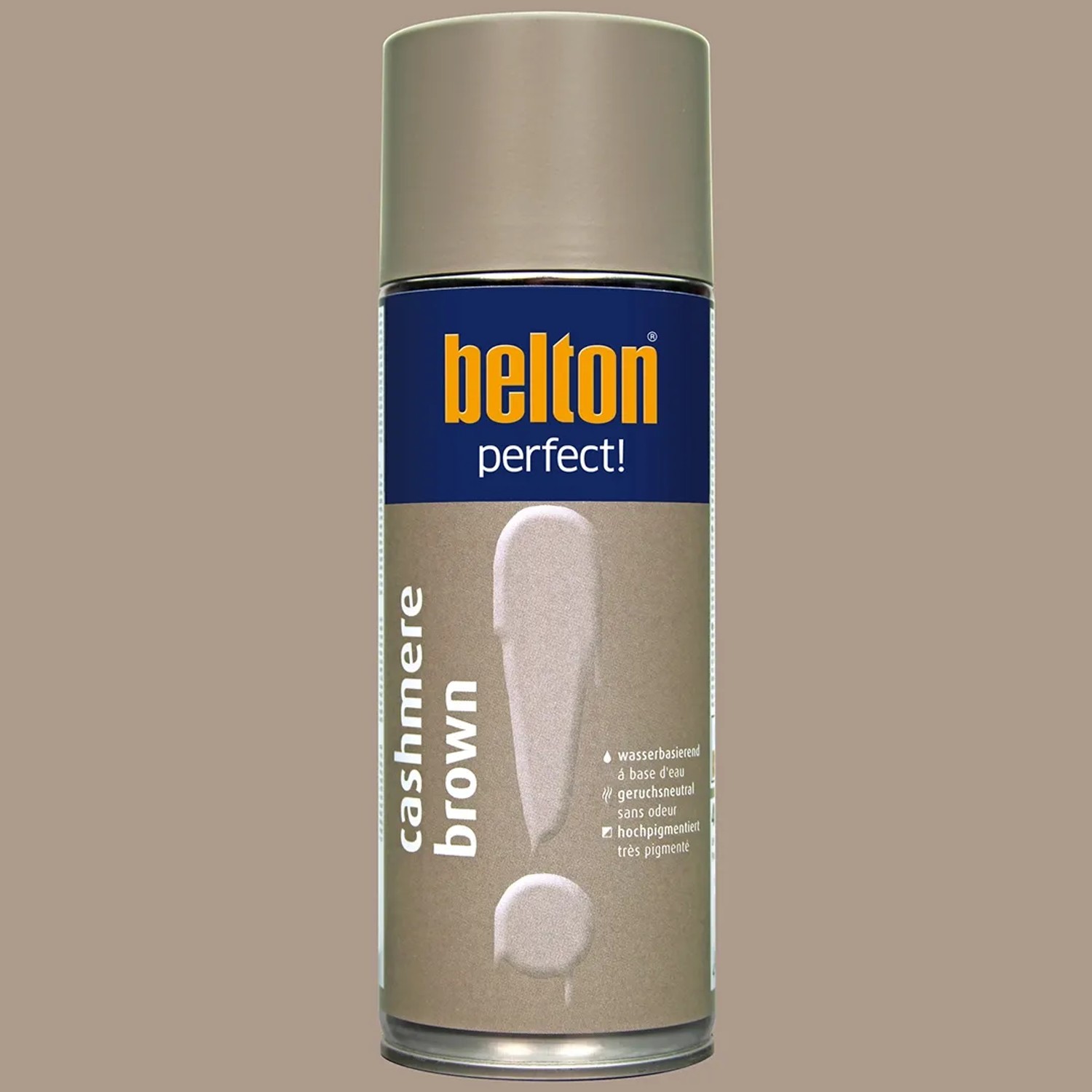 belton Buntlack Perfect Cashmere Brown seidenmatt, 400ml Dose.
