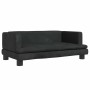 Schwarzes vidaXL Hundebett (80x45x30 cm) aus Samt. Bequemes Hundekörbchen für kleine Hunde.