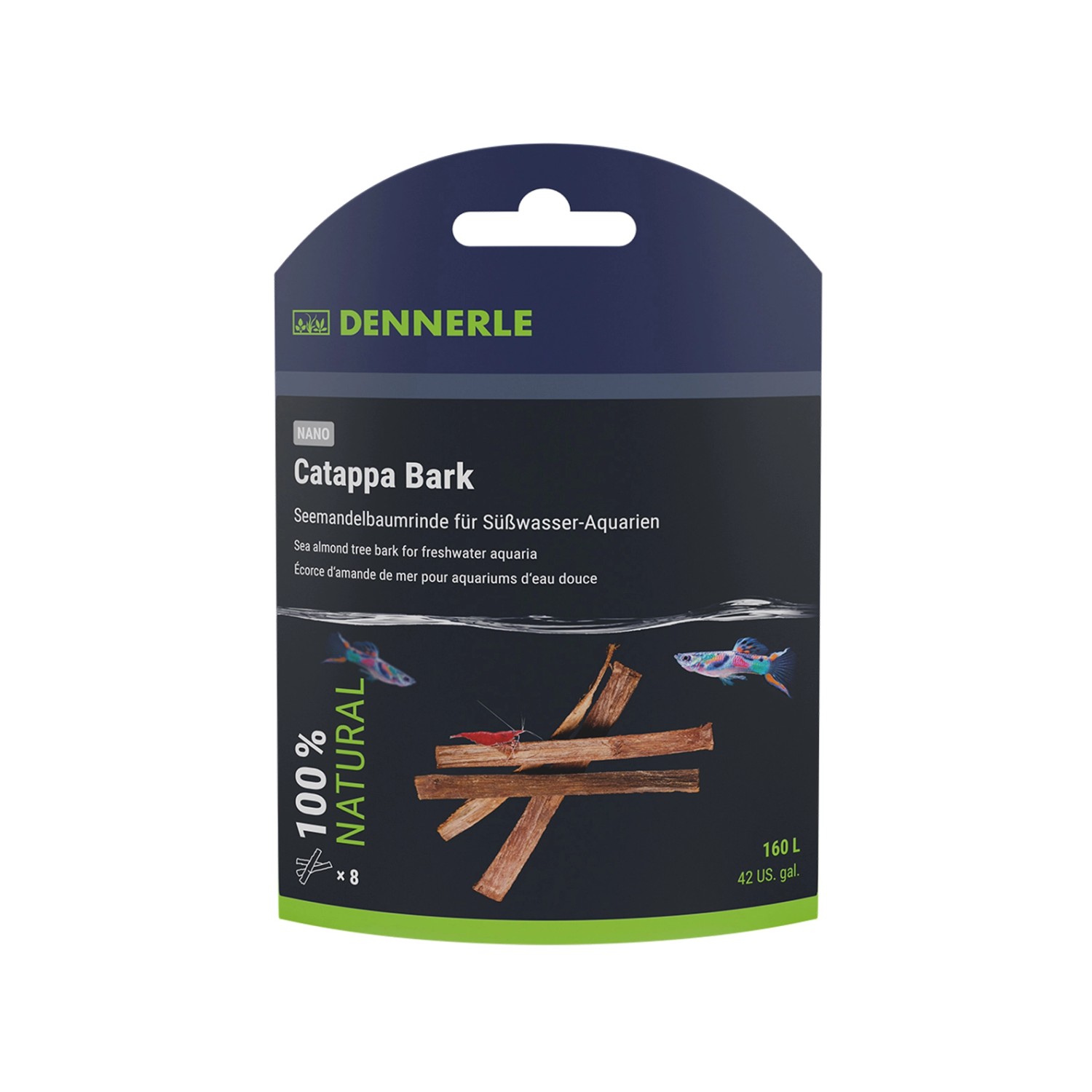 Dennerle Natürliche Wasserpflege Nano Catappa Barks 8 Stück