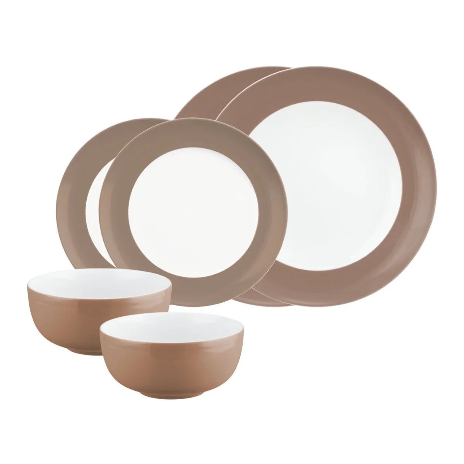 Seltmann Weiden Liberty Pure Colors Basic-Set 6-teilig Cocoa Brown