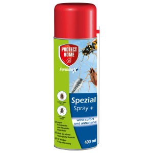 Protect Home Spezialspray gegen Ungeziefer, 400ml Dose mit rotem Deckel.