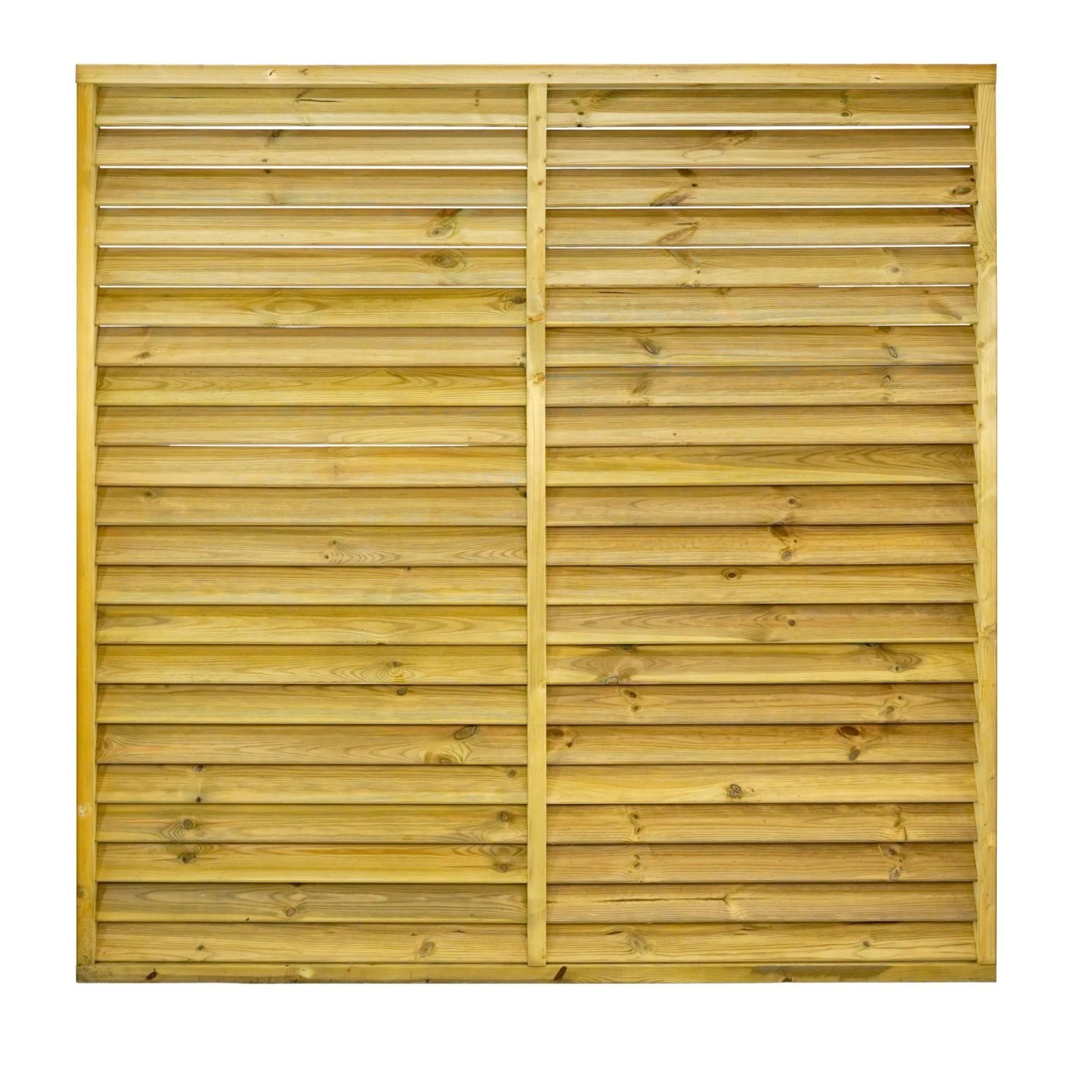 GartenLand Jalousie Rahmenzaun LINZ 180x180 cm Holzzaun Fichte PEFC KDI Grün