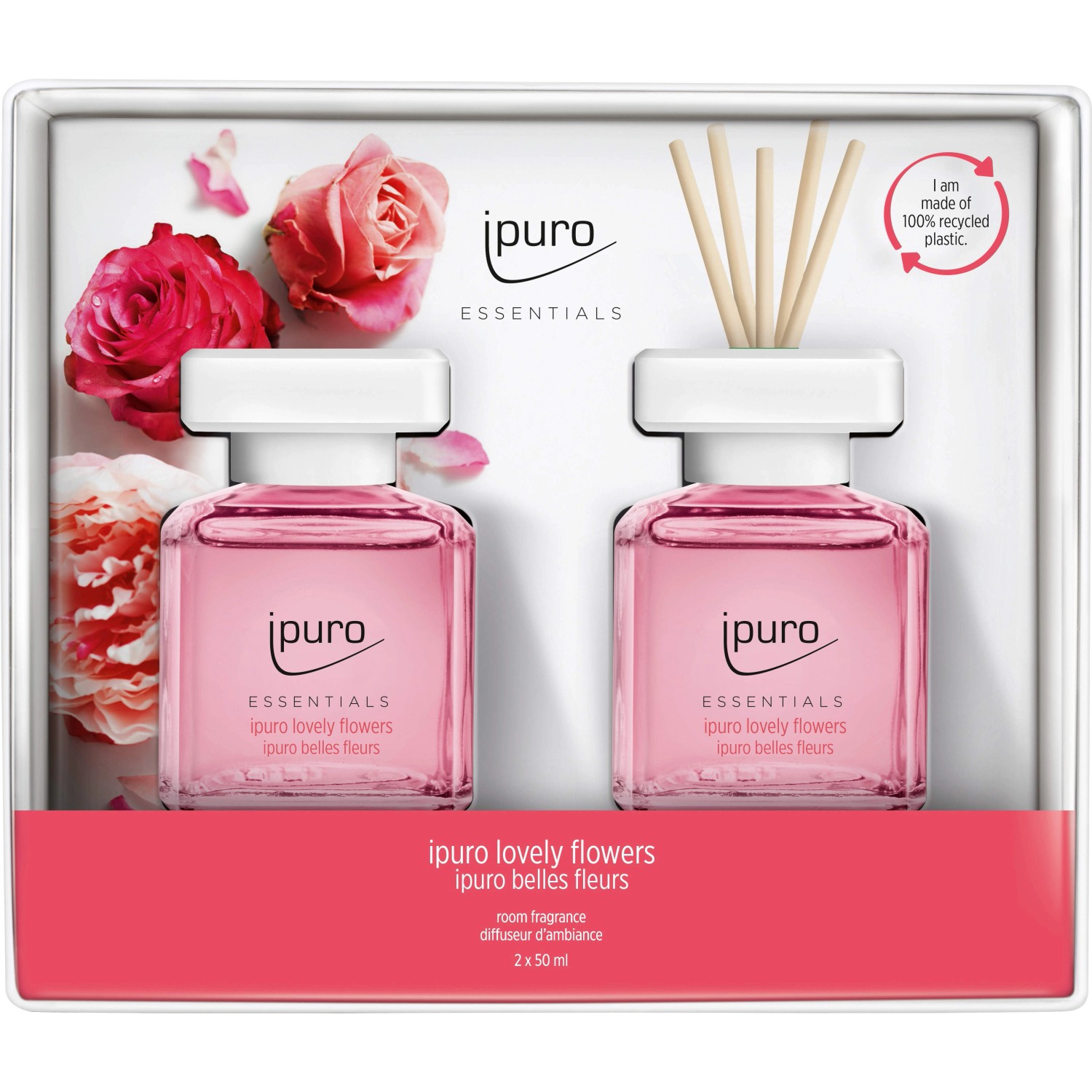 ipuro Raumduft-Set Essantials Lovely Flowers 2 x 50 ml günstig online kaufen