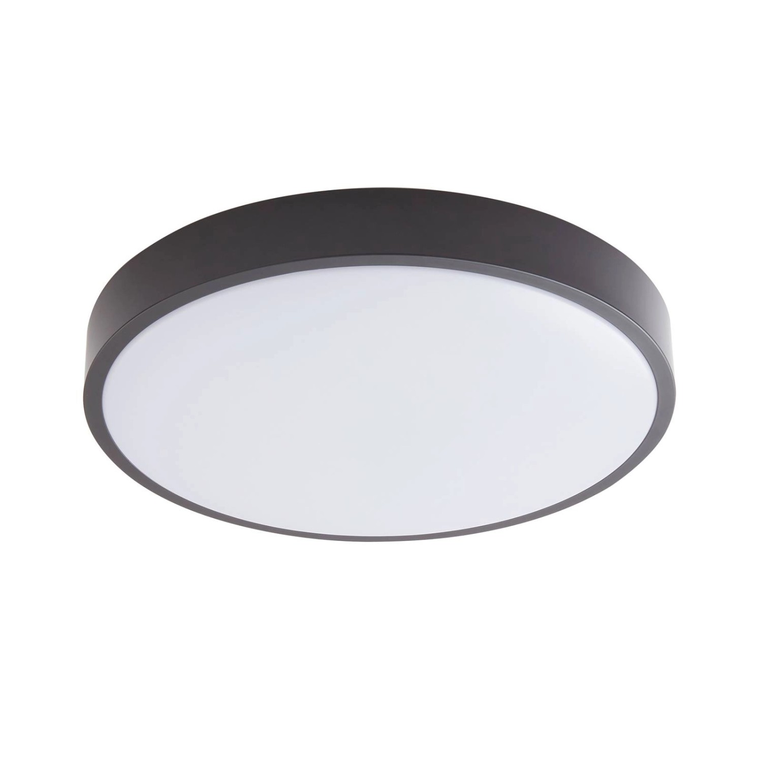 Lindby LED Smart Home Deckenlampe Innes 10013324 Dimmbar Modern in Schwarz aus Metall 1-flammig Wohnzimmerleuchte
