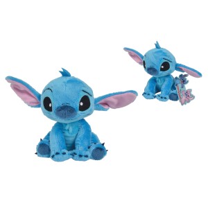 Simba Disney Stitch Plüschfigur, 25 cm, blau. Kuscheltier aus weichem Material, detailreich gestaltet.
