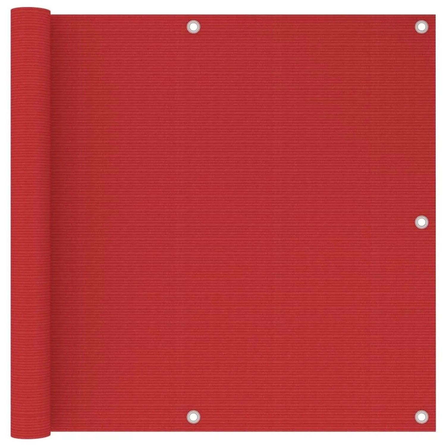 vidaXL Balkon-Sichtschutz Rot 90x500 cm HDPE 311010