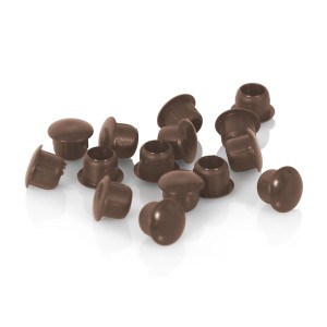 10er Pack Avosdim Schraubenabdeckungen, Ø10mm, braun, für Rollladensteuerung.