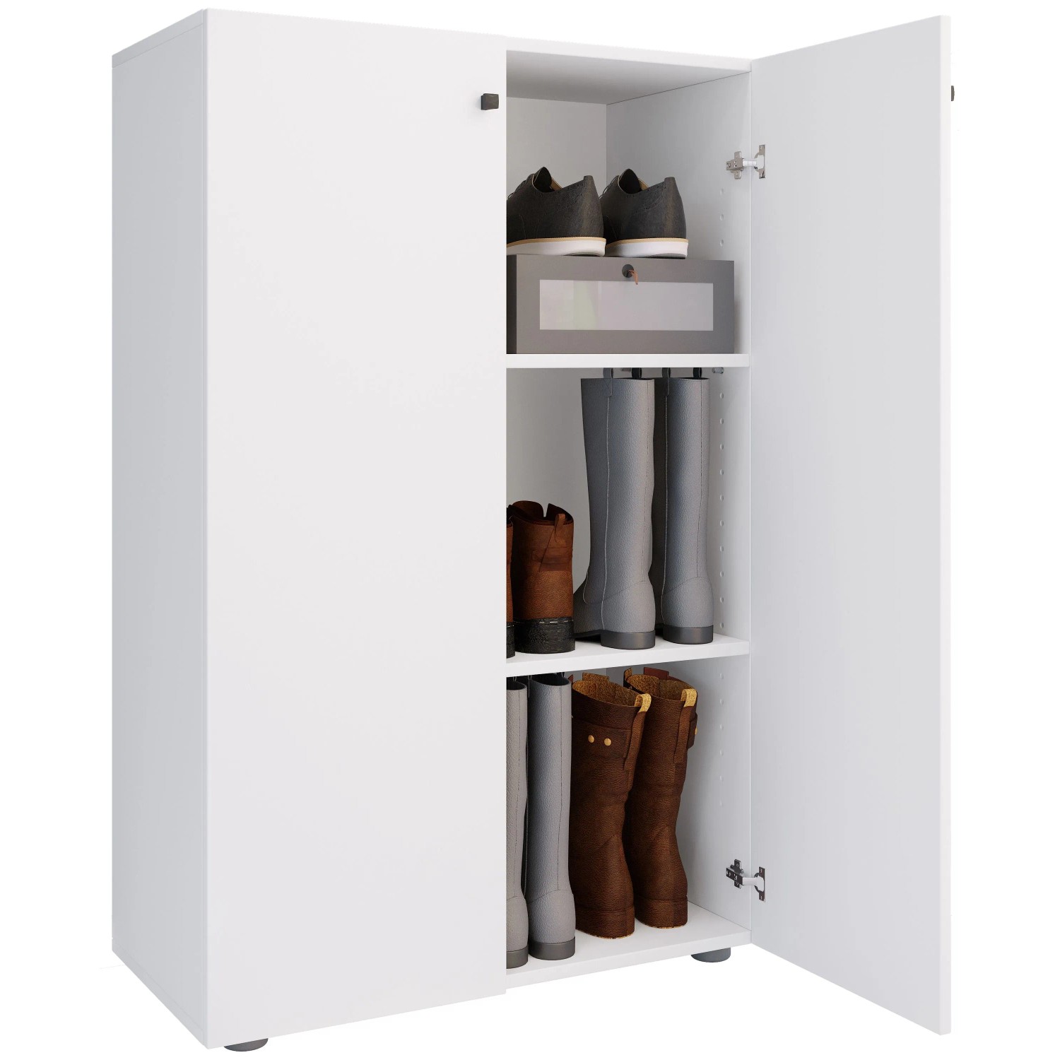 VCM Schuhschrank Lona Weiß
