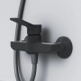 Schwarze AM.PM Einhebel-Duscharmatur Hit aus Messing mit Brausearmatur.