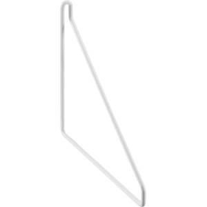 Weiße, matte Konsole Wire, 21,6 cm, für Wandregale im Wohnbereich.