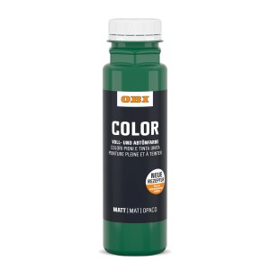 OBI Color Voll- und Abtönfarbe in Grün, 250 ml Flasche.
